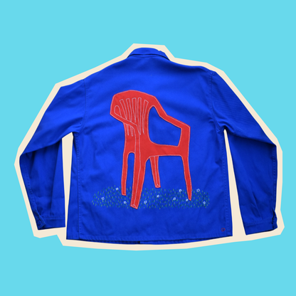 Bleu de travail - La chaise de jardin